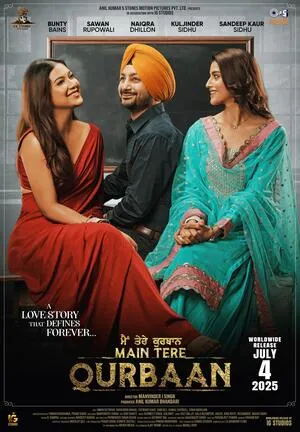 Main Tere Qurbaan 2025 Punjabi HD Poster Download - filmyfly